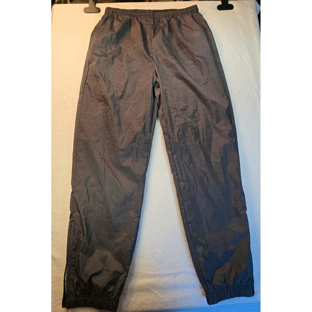 Vintage USA Olympic JCPenney Track Pants Mens Large Green Windbreaker Joggers